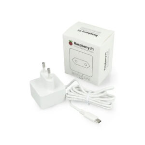 RASPBERRY FONTE ALIMENTAÇÃO PI 4  5.1VDC 3.0A 15.3 W USB-C WHITE