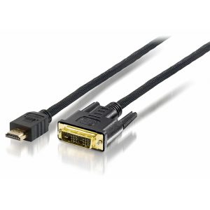 EQUIP CABO HDMI TO DVI (TRIPLE SHIELDING&GOLD FLASH) – 2MT