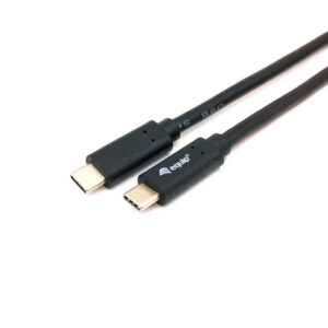 EQUIP CABO USB USB 3.2 GEN 1 C TO C M/M 1.0M 5G TRANSFER 3ª BLACK