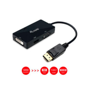 EQUIP ADAPTADOR DISPLAYPORT TO VGA / HDMI / DVI BLACK