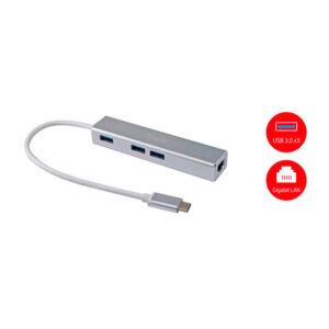 EQUIP LIFE HUB USB-C TO 3-PORT USB 3.0 HUBS + RJ45