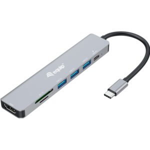 EQUIP DOCK USB-C 7 IN 1 / HDMI 4K/60HZ – 3X USB3.2 + MICRO SD READER 100W PD