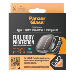 PANZERGLASS FULL BODY APPLE WATCH WITH D3O ULTRA/ULTRA 2 (49 MM) TRANSPARENT