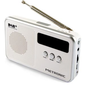 METRONIC RADIO PORTATIL DIGITAL DAB+ FM . BRANCO