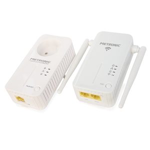 METRONIC ADAPTADORES PLC 500MBPS WIFI – PACK2