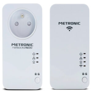 METRONIC POWERLINE DUO WI-FI 600 Mbp/s COM SOCKET FR