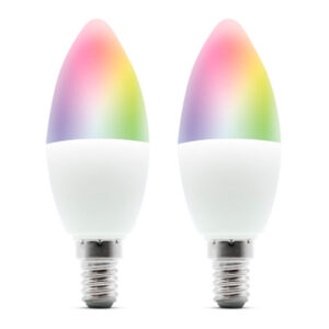 METRONIC PACK 2 LAMPADAS INTELIGENTE LED RGB WI-FI E14 DE 5 W (PACK DE DE 2)