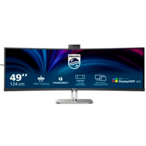 PHILIPS MONITOR 49″ (48.8) 32:9 DQHD HDMI DP USB-C SOM WEBCAM HAS 49B2U6903CH/00