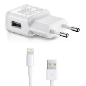 TECH FUZZION USB WALL CHARGER 1USB 2A + CABLE LIGHTNING