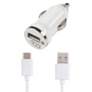 TECH FUZZION CAR CHARGER 1 USB 12V + CABLE TYPE-C – USB