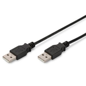 DIGITUS CABO USB 2.0 TIPO A/A M/M 1MT PRETO