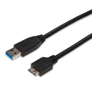 DIGITUS USB 3.0 CONNECTION CABLE A/M – MICRO B/M 1.8MT PRETO