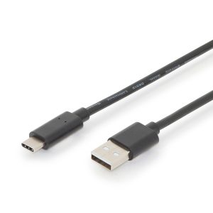 DIGITUS CABO USB-C CONNECTION CABLE TYPE-C TO A 3M