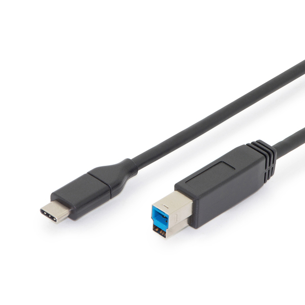 DIGITUS CABO USB-C CONNECTION CABLE TYPE-C TO B 1.8M