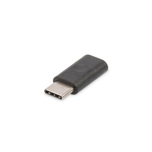 DIGITUS USB TYPE-C 2.0 ADAPTER TYPE C TO MICRO B M/F 3A 480MB PRETO