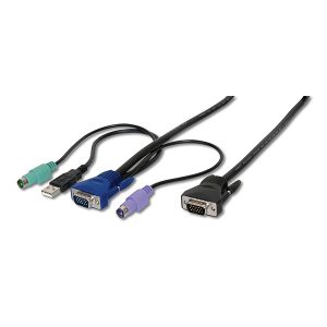 DIGITUS KVM CABOS TECL+RATO+MON (PS2+USB) 1.80MT