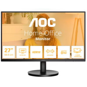 AOC MONITOR VA 27″ 16:9 4K UHD HDMI USB COLUNAS U27B3M