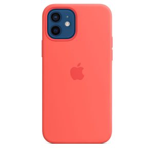 APPLE CAPA IPHONE 12/12 PRO 6.1″ SILICONE CASE WITH MAGSAFE – PINK CITRUS