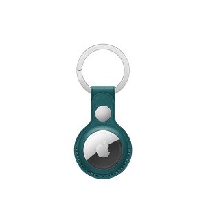 APPLE AIRTAG LEATHER KEY RING – FOREST GREEN