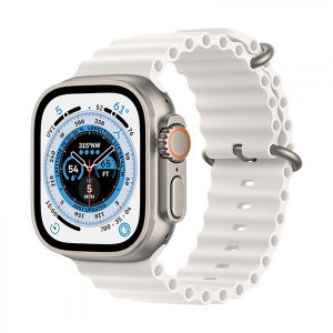 APPLE WATCH ULTRA GPS+CELLULAR 49mm TITANIUM CASE WITH WHITE OCEAN BAND