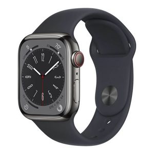 APPLE WATCH SERIES 8 GPS+CELLULAR 41MM GRAPHITE STAINLESS STEEL CASE WITH MIDNIG