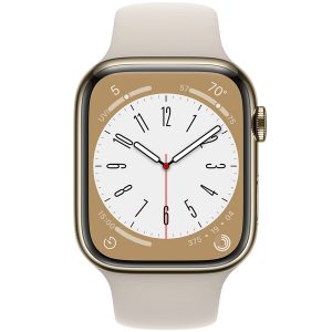 APPLE WATCH SERIES 8 GPS+CELLULAR 45MM GOLD STAINLESS STEEL CASE WITH STARLIGHT