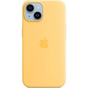 APPLE CAPA IPHONE 14 SILICONE CASE WITH MAGSAFE – SUNGLOW