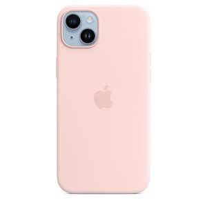 APPLE CAPA IPHONE 14 PLUS SILICONE CASE WITH MAGSAFE – CHALK PINK