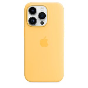 APPLE CAPA IPHONE 14 PRO SILICONE CASE WITH MAGSAFE – SUNGLOW