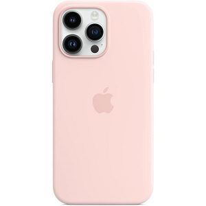APPLE CAPA IPHONE 14 PRO MAX SILICONE CASE WITH MAGSAFE – CHALK PINK