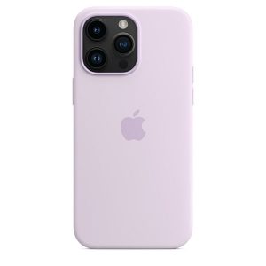 APPLE CAPA IPHONE 14 PRO MAX SILICONE CASE WITH MAGSAFE – LILAC