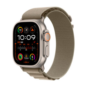 APPLE WATCH ULTRA 2GPS+CELLULAR 49MM TITANIUM CASE WITH OLIVE ALPINE LOOP SMALL