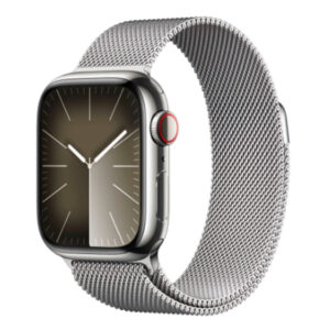 APPLE WATCH SERIES 9 GPS+CELLULAR 41MM SILVER STAINLESS STEEL CASE WITH SILVER M