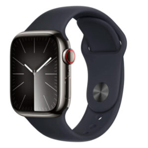 APPLE WATCH SERIES 9GPS+CELLULAR 45MM GRAPHITE STAINLESS STEEL CASE WITH MIDNIGH