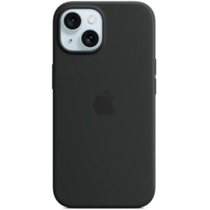 APPLE CAPA IPHONE 15 6.1″ SILICONE 6.1″ CASE WITH MAGSAFE BLACK