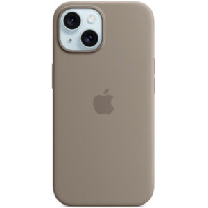 APPLE CAPA IPHONE 15 SILICONE CASE WITH MAGSAFE CLAY