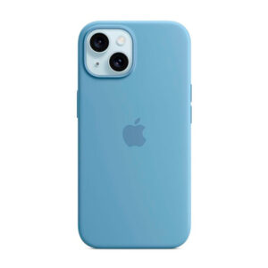 APPLE CAPA IPHONE 15 SILICONE CASE WITH MAGSAFE WINTER BLUE