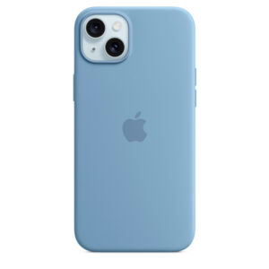 APPLE CAPA IPHONE 15 PLUS SILICONE CASE WITH MAGSAFE WINTER BLUE