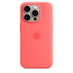APPLE CAPA IPHONE 15 PRO SILICONE CASE WITH MAGSAFE GUAVA