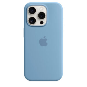 APPLE CAPA IPHONE 15 PRO SILICONE CASE WITH MAGSAFE WINTER BLUE