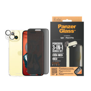 PANZERGLASS APPLE IPHONE 15 PLUS 3 IN 1 PACK PRIVACY