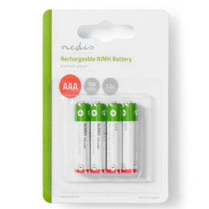 NEDIS PILHAS RECARREGÁVEIS AAA 1.2V 700 mAh 4 UNDS