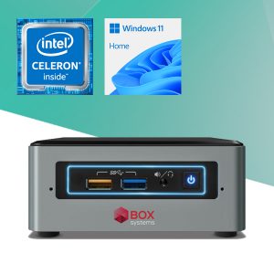 BOX SYSTEMS ESSENTIAL FS2100 NUC CELERON J4005 4GB 120GB SSD W11H