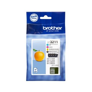 BROTHER TINTEIRO PACK 4 CORES LC3211VAL