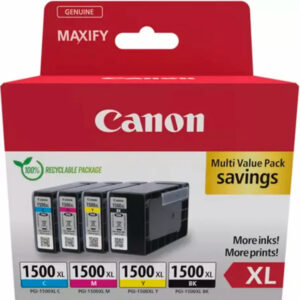 CANON CANON PGI-1500XL INK CARTRIDGE BK/C/M/Y MULTI