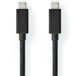 NEDIS CABO USB 3.2 USB-C MACHO / MACHO 4K@60Hz  20Gbps 100 W 2.0 M BLACK