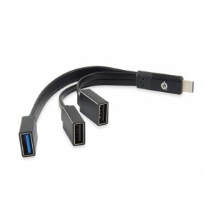 CONCEPTRONIC HUB 3 PORT USB-C PARA 1xUSB3.0+ 2x USB 2.0 BLACK