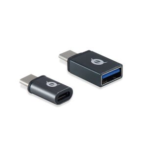 CONCEPTRONIC ADAPTADOR PACK USB-C TO USB-A + USB-C TO MIC USB