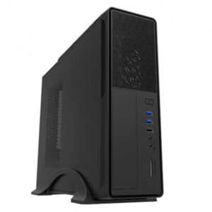 UNYKA CAIXA MICRO ATX DESKTOP 2010 SLIM BLACK 300W 85% EFIC