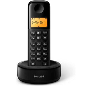 PHILIPS TELEFONE SEM FIOS PRETO 1.6″ D1601B/34